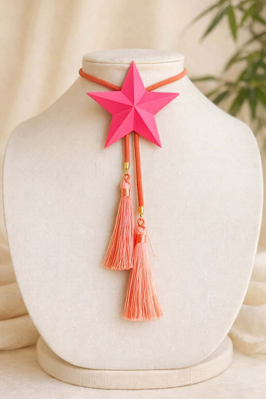 Lone Star Bolo Flamingo Pink with Solar Orange & Peach