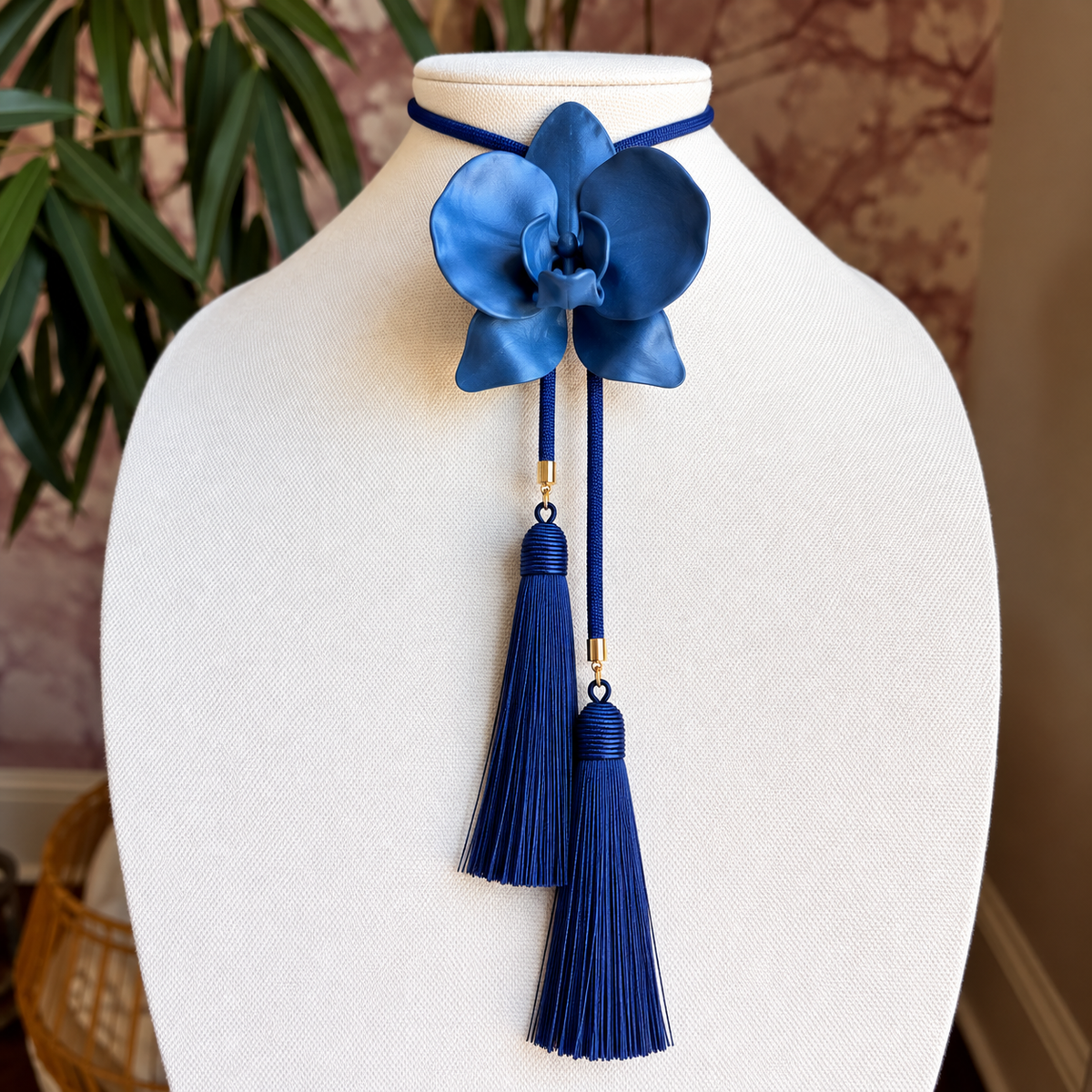 Orchid Bolo Storm Blue with Storm Blue & Navy Blue