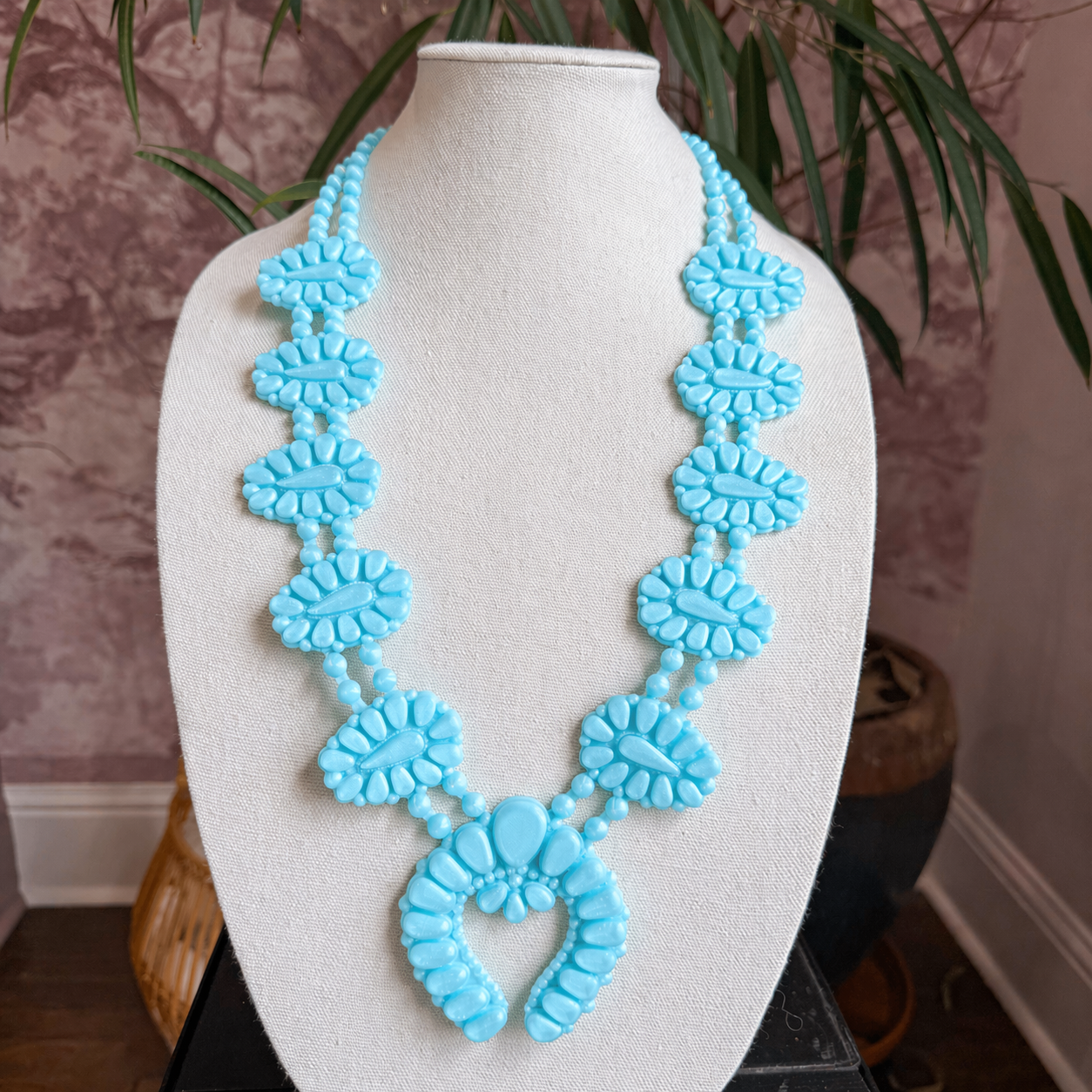 Golden Hour Necklace in Denim Dreams