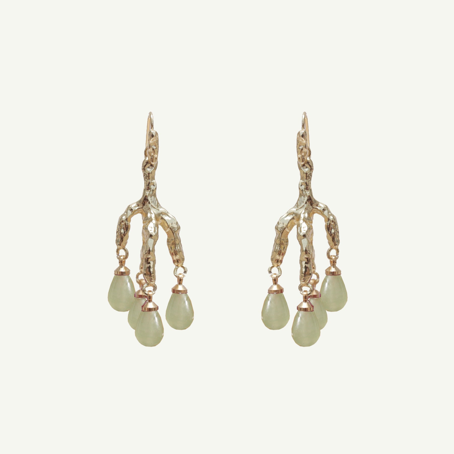 Delia Green Aventurine Earrings