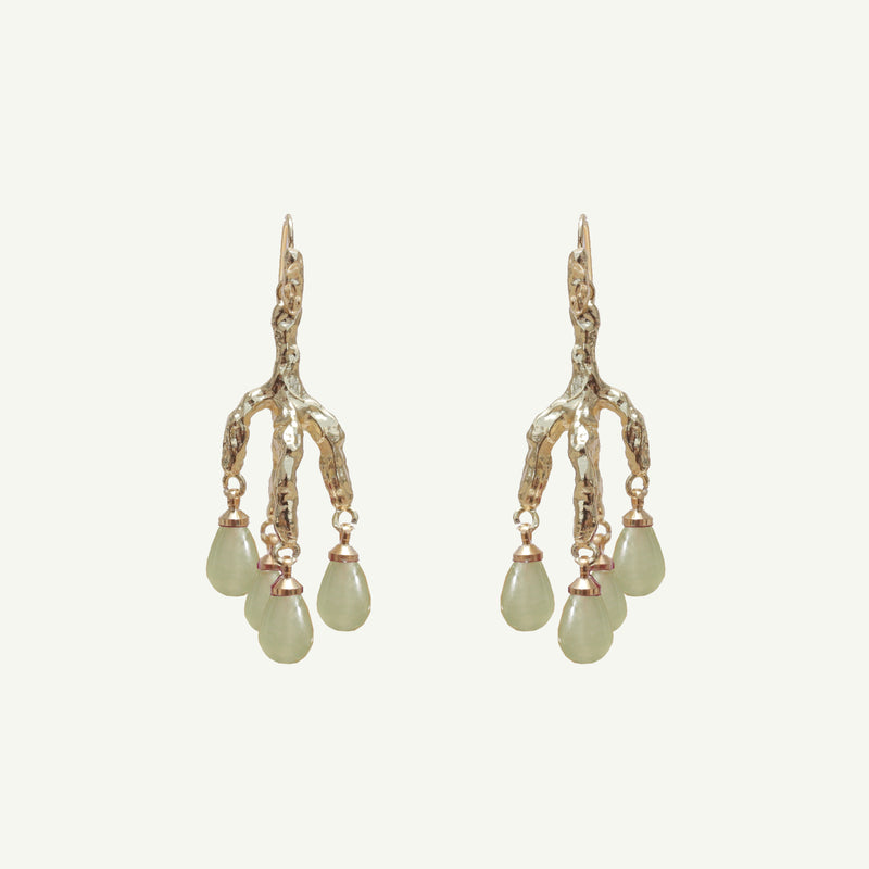 Delia Green Aventurine Earrings