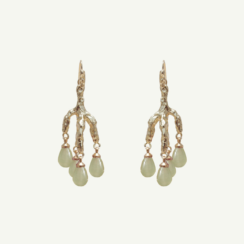 Delia Green Aventurine Earrings