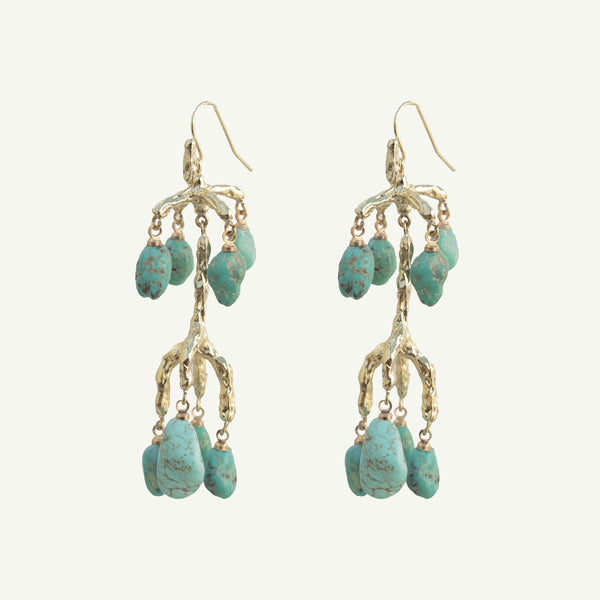 Delia Turquoise Earrings Medium