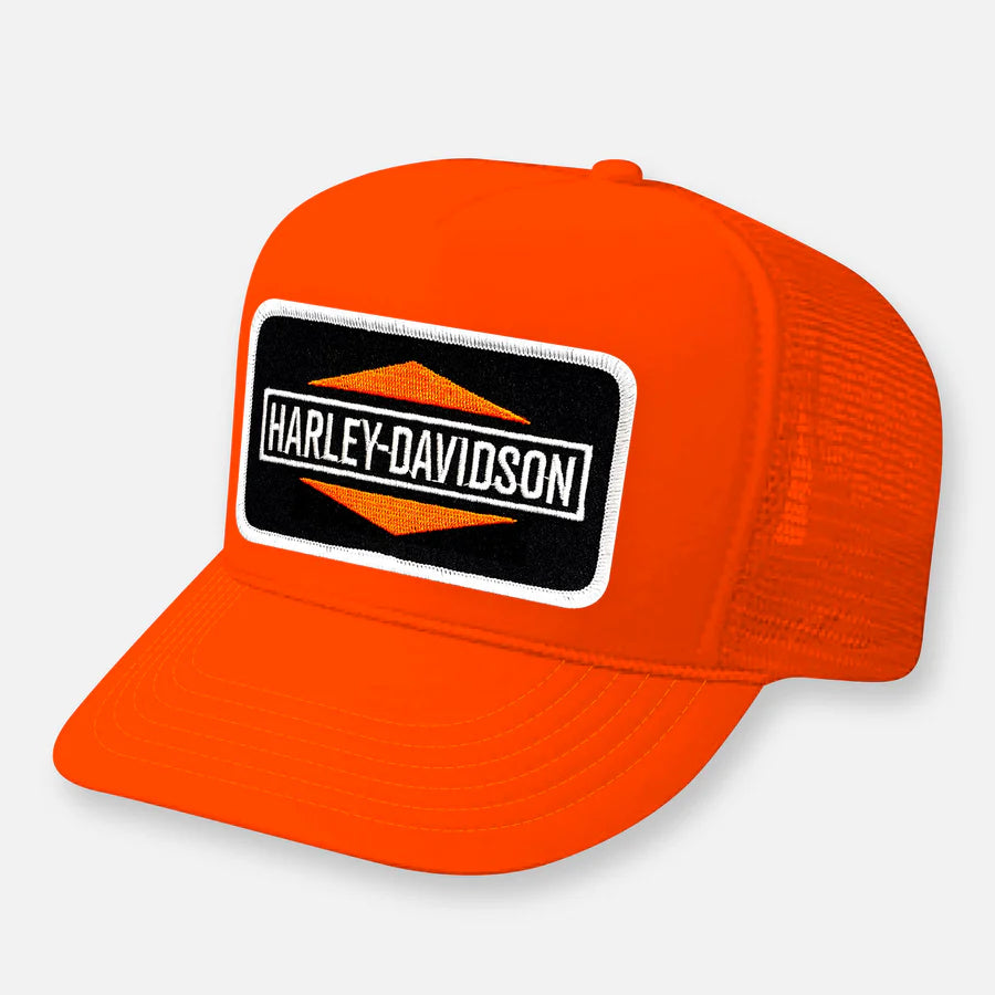 Harley Orange Trucker Hat