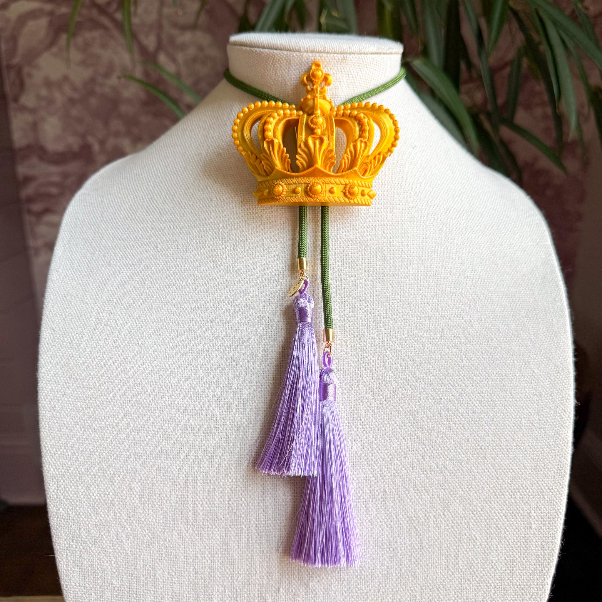 Crown Bolo Gold with Olive & Lavender