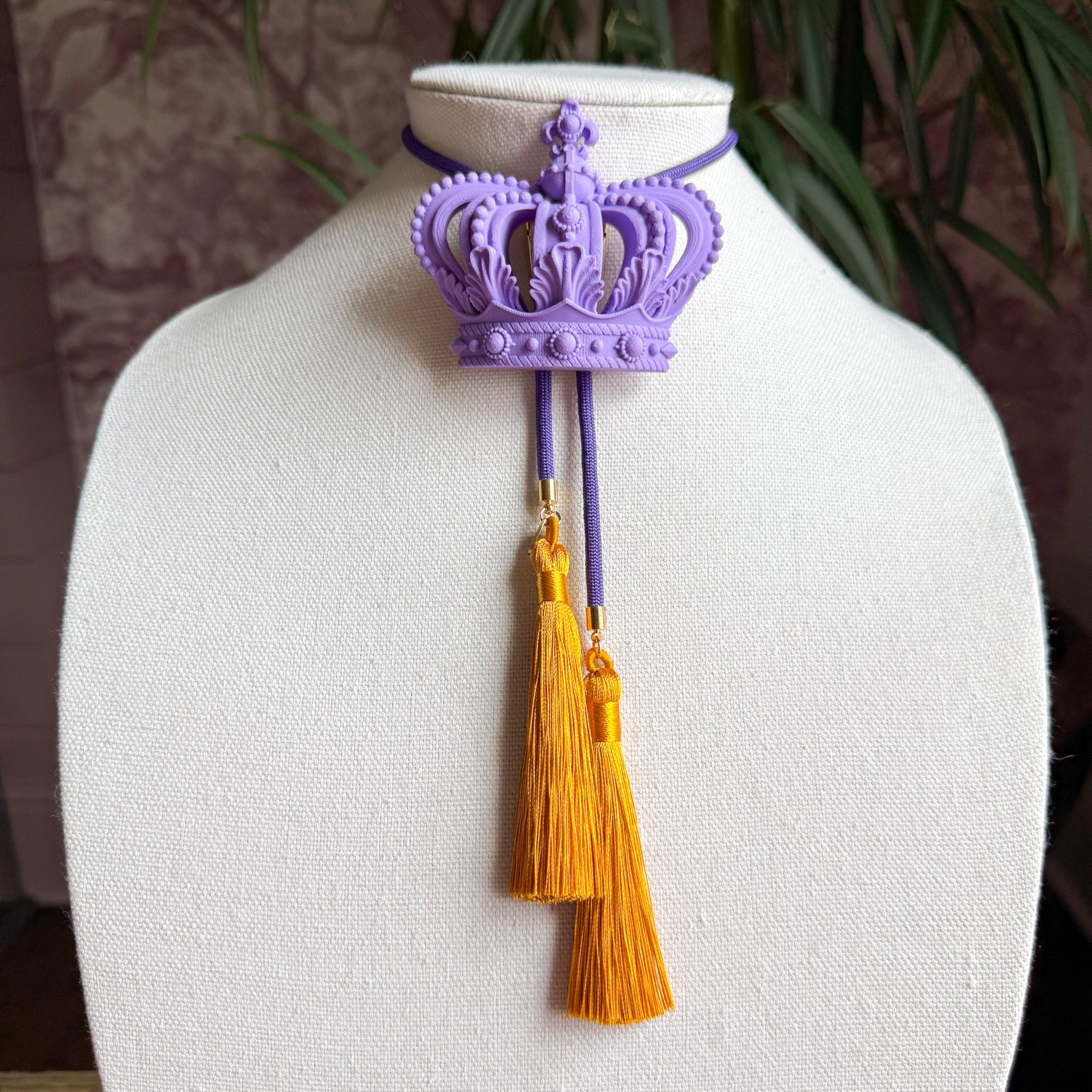 Crown Bolo Lavender with Lavender & Golden Yellow
