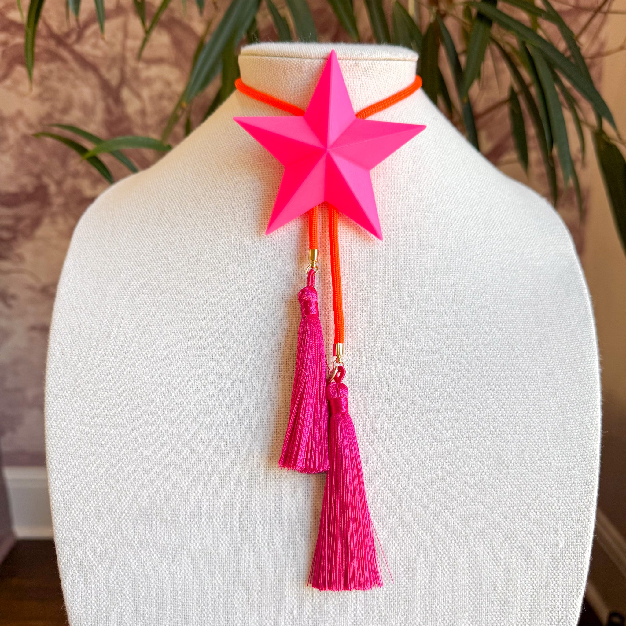 Lone Star Bolo Neon Pink with Neon Orange & Fuchsia