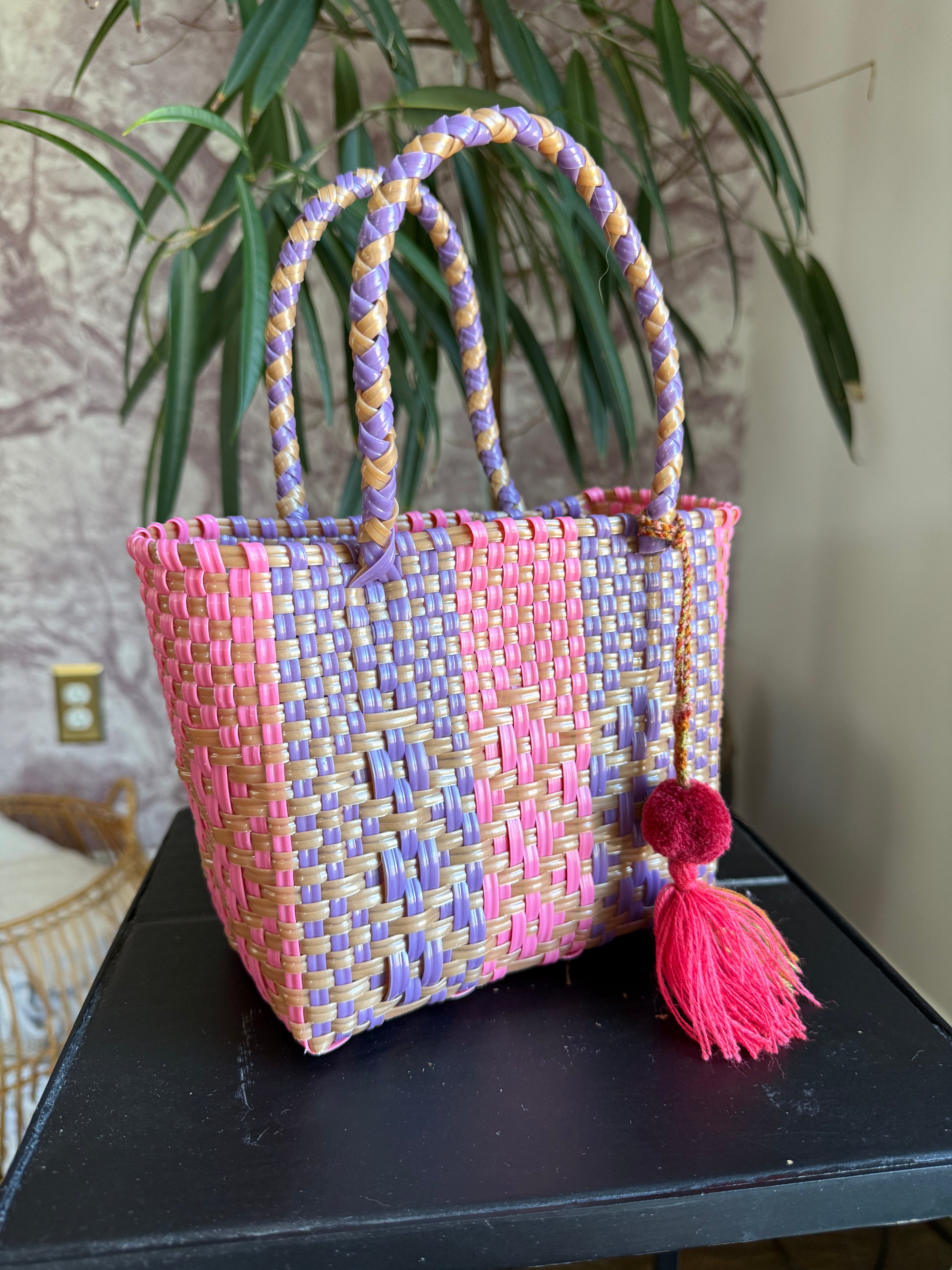 Vintage Mexican Oaxaca Handwoven Mini Bag