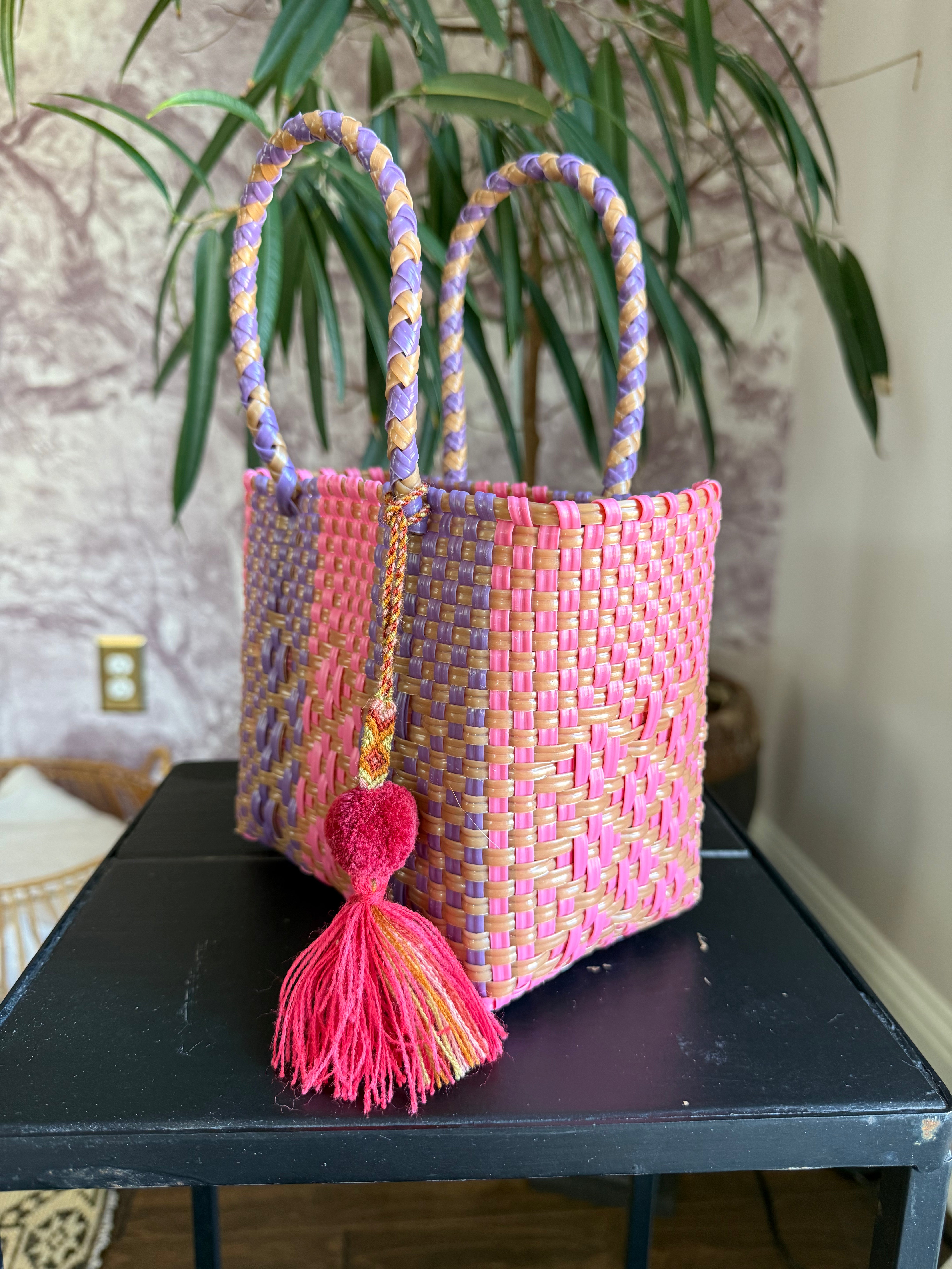 Vintage Mexican Oaxaca Handwoven Mini Bag