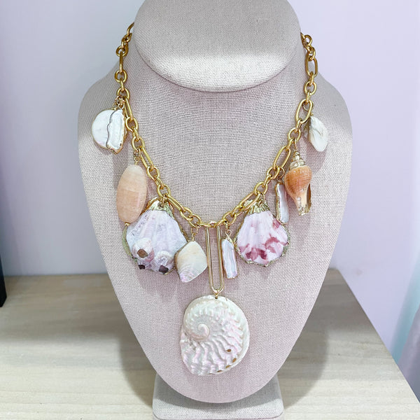 Seashell Vacay Necklace No. 3 - SAMPLE SALE