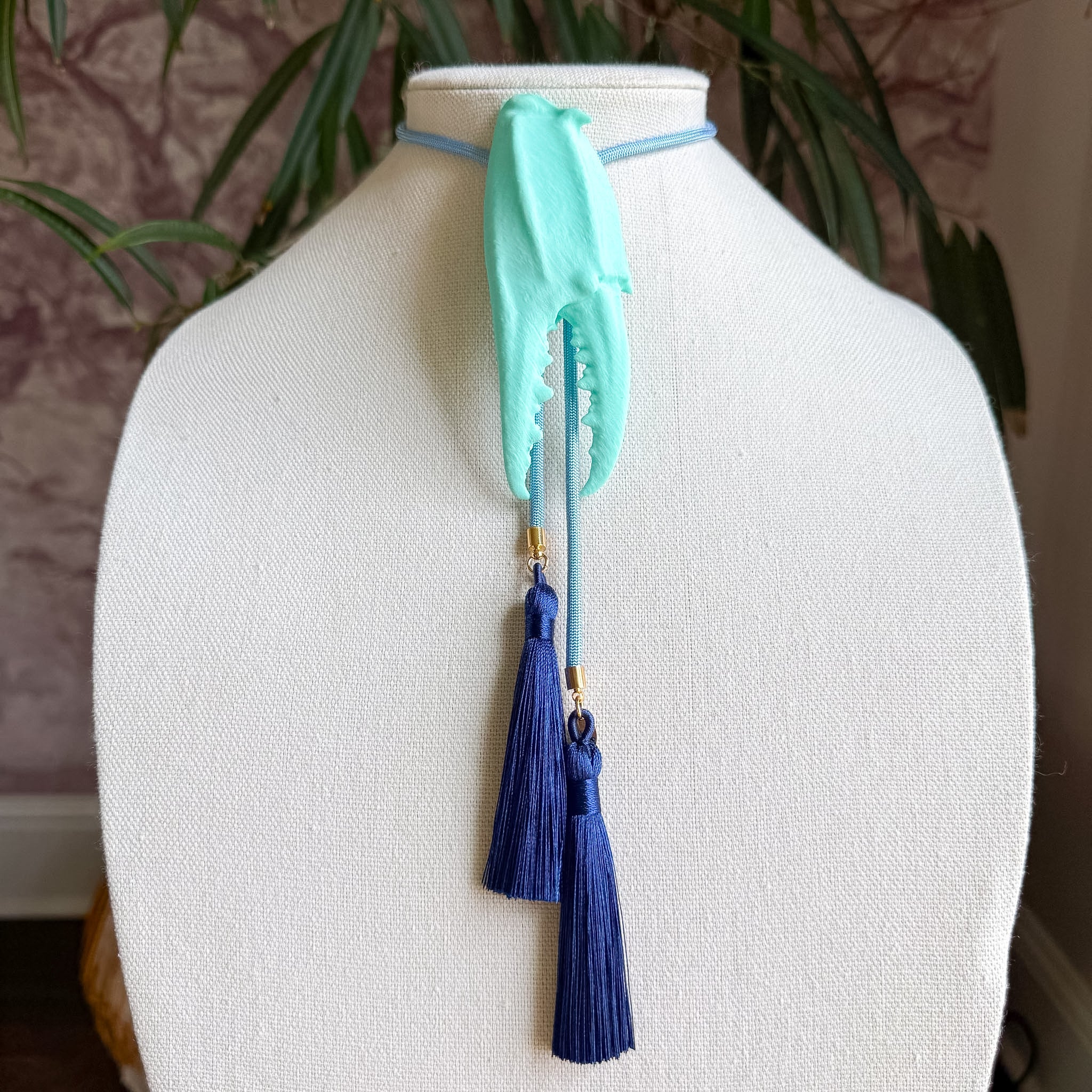Crab Claw Bolo Turquoise with Baby Blue & Navy