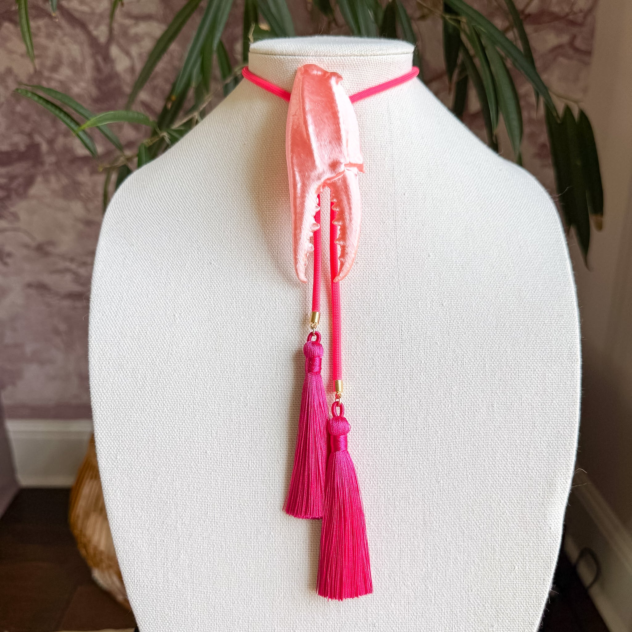 Crab Claw Bolo Sugar Pink with Neon Pink & Fuchsia