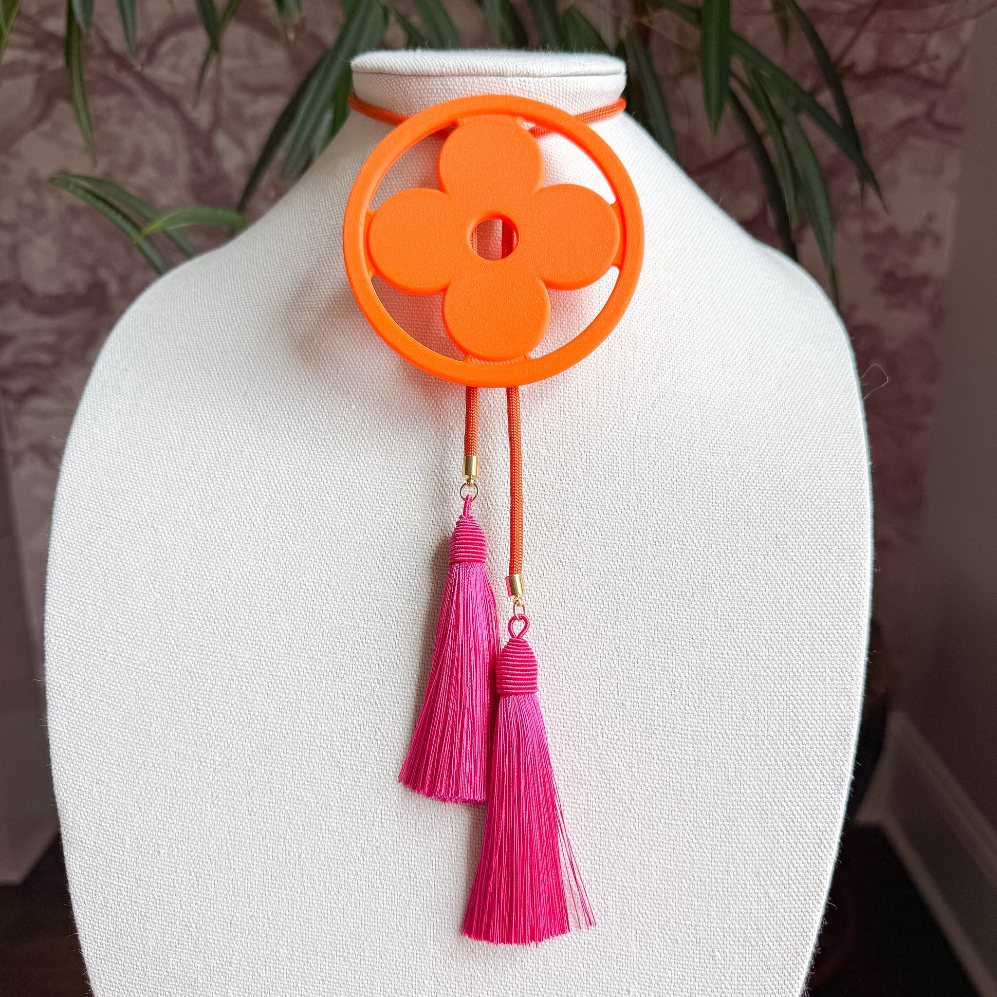 Clover Bolo Orange Citrus with Solar Orange & Fuchsia