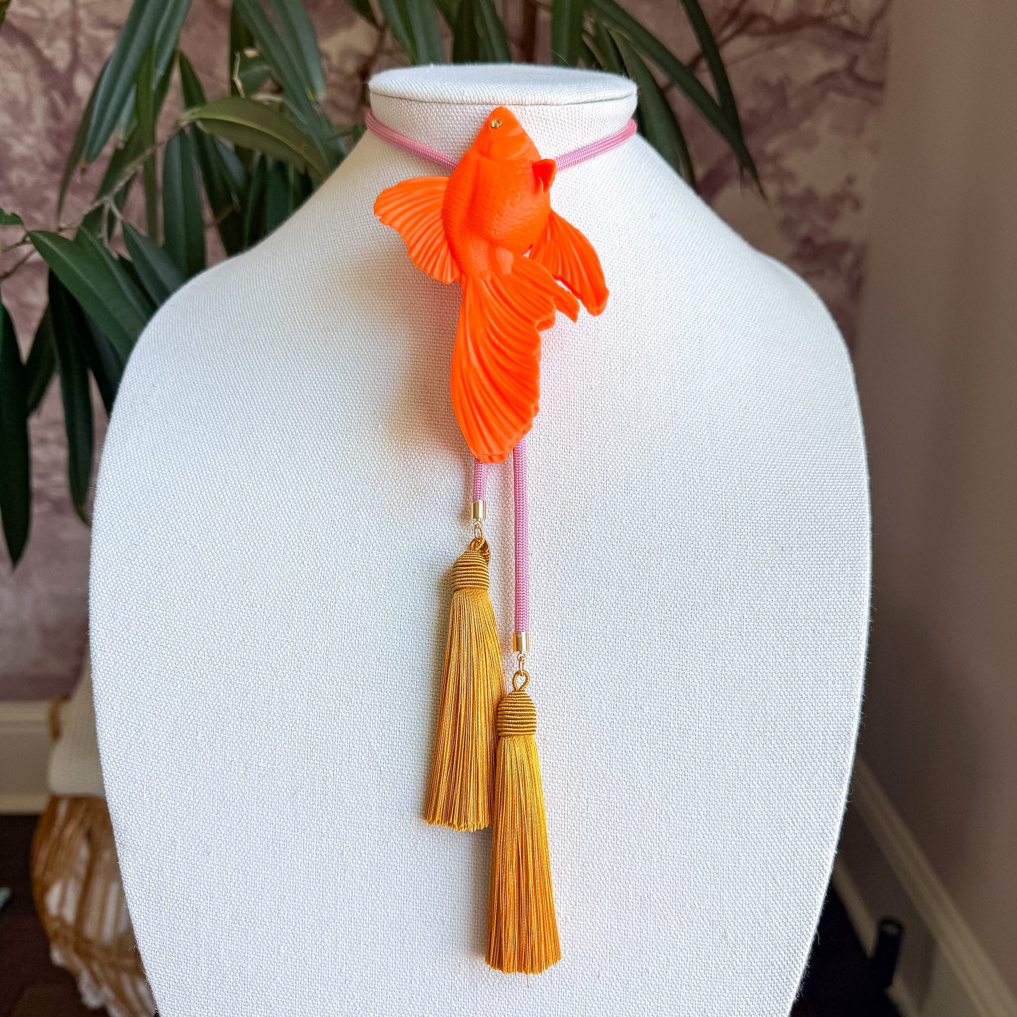 Goldfish Bolo Orange Citrus with Bubblegum Pink & Golden