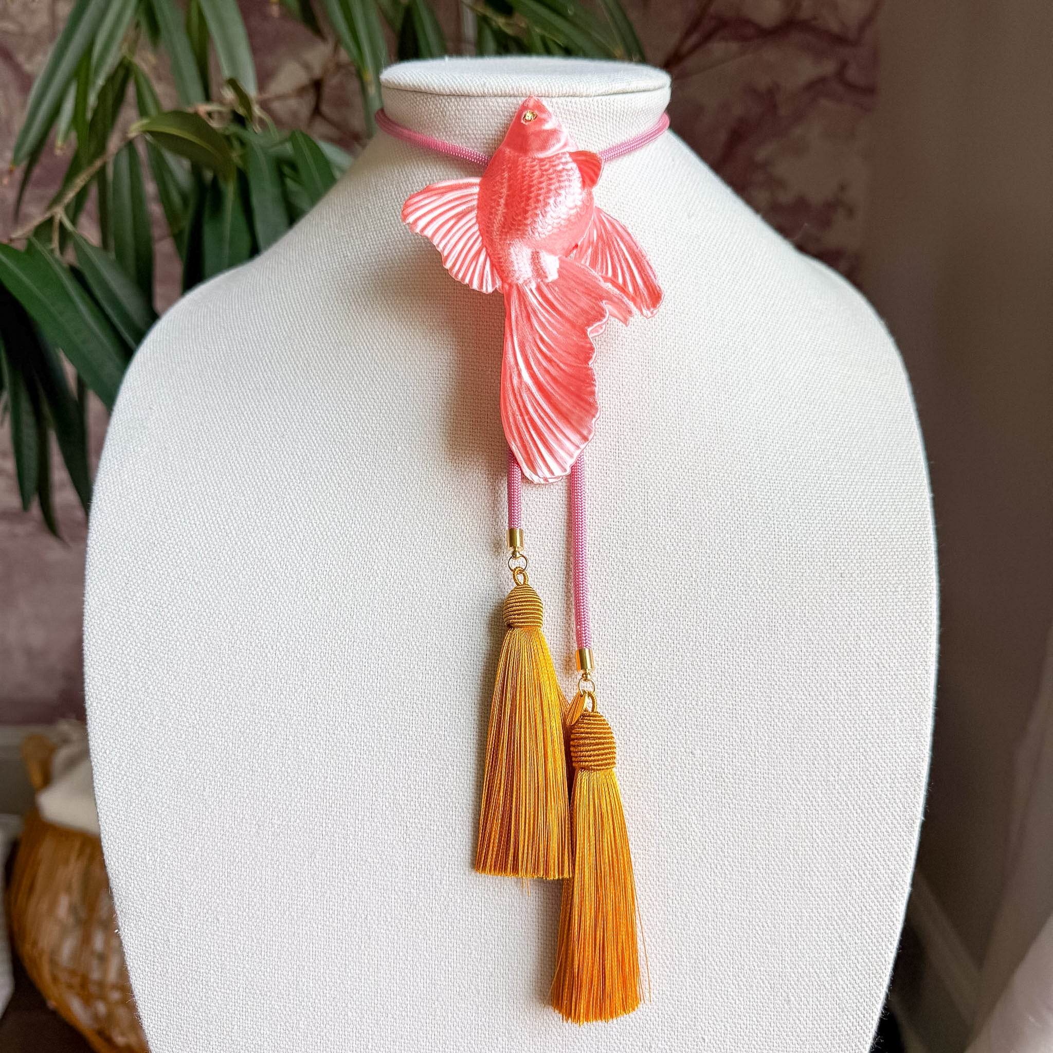 Goldfish Bolo Sugar Pink with Bubblegum Pink & Golden Yellow