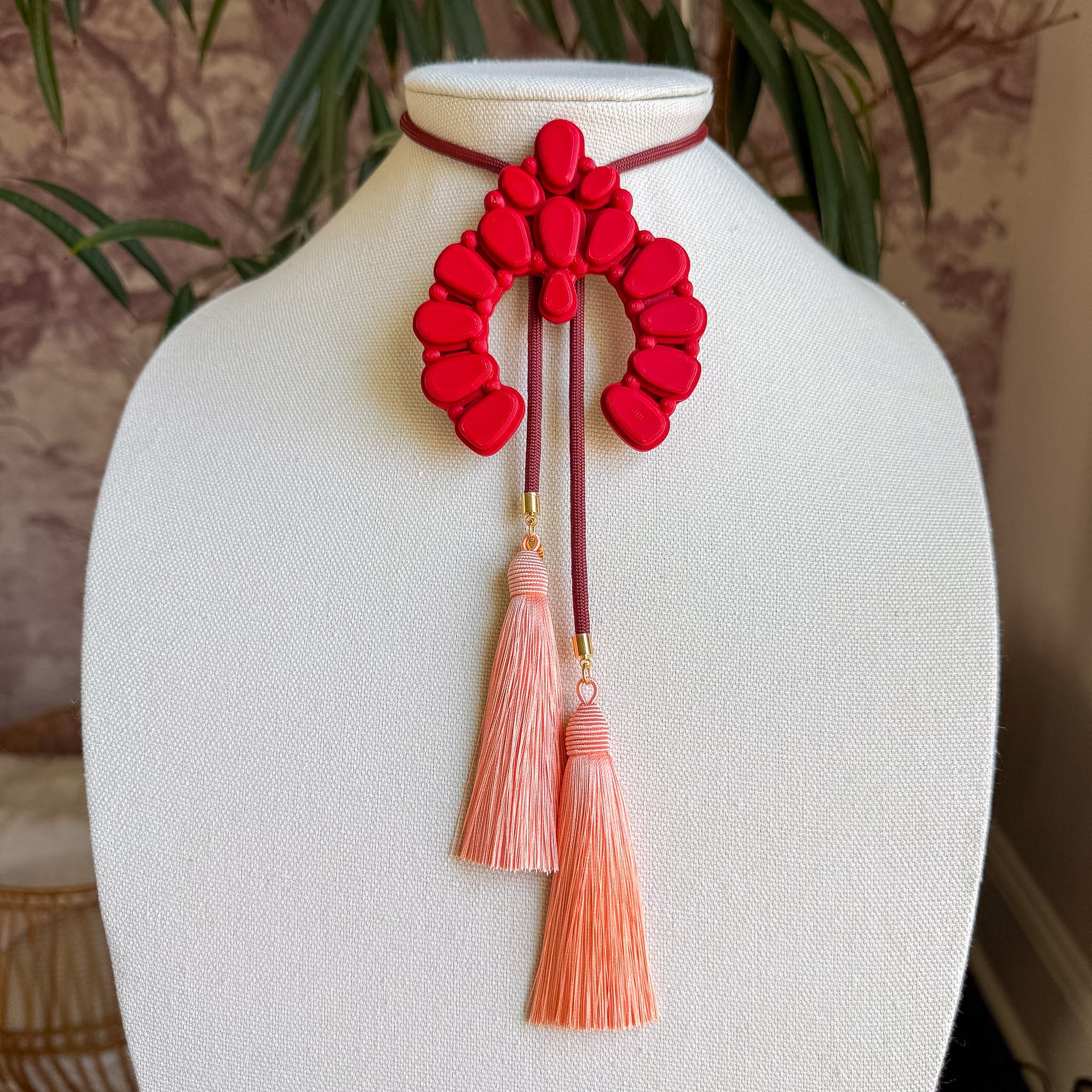 Naja Bolo Crimson with Maroon & Peach