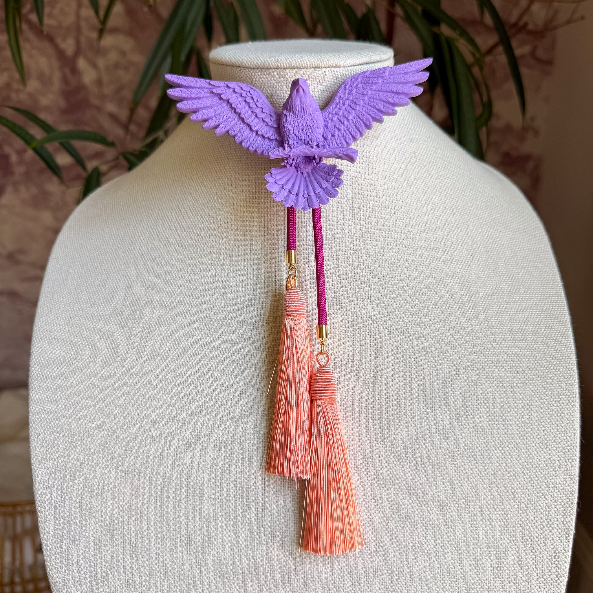 Eagle Bolo Lavender with Fuchsia & Peach