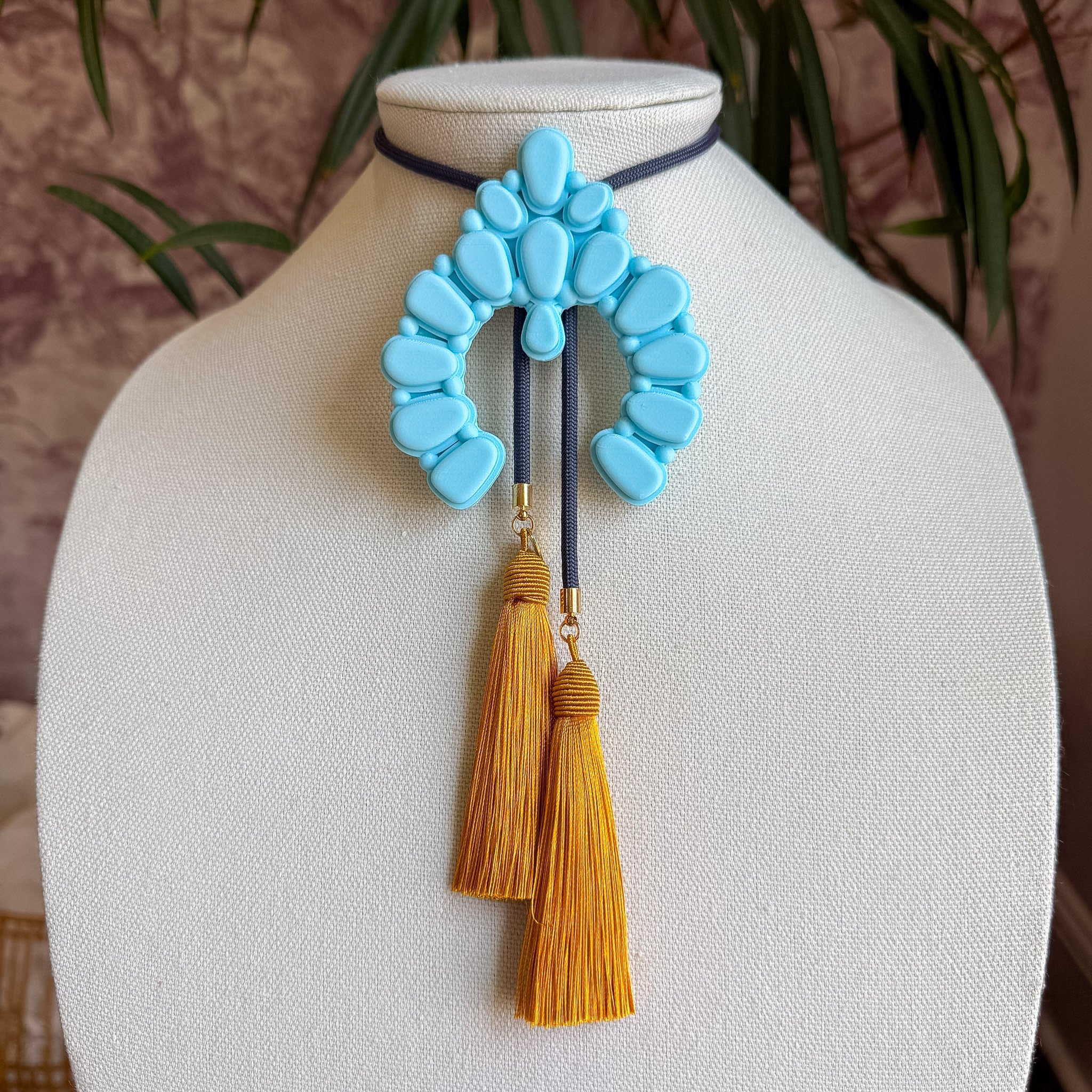Naja Bolo Baby Blue with Storm Blue & Golden Yellow