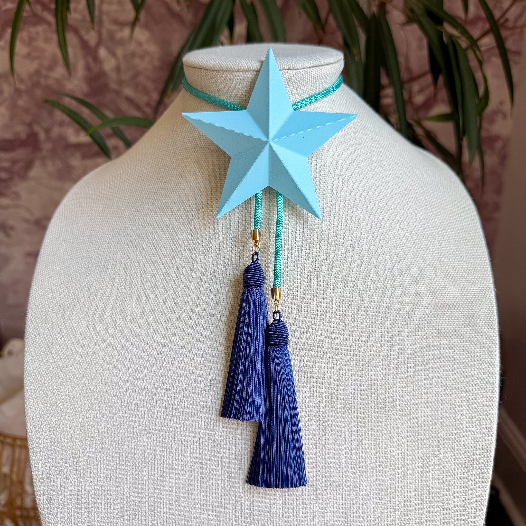 Lone Star Bolo Baby Blue with Turquoise & Navy