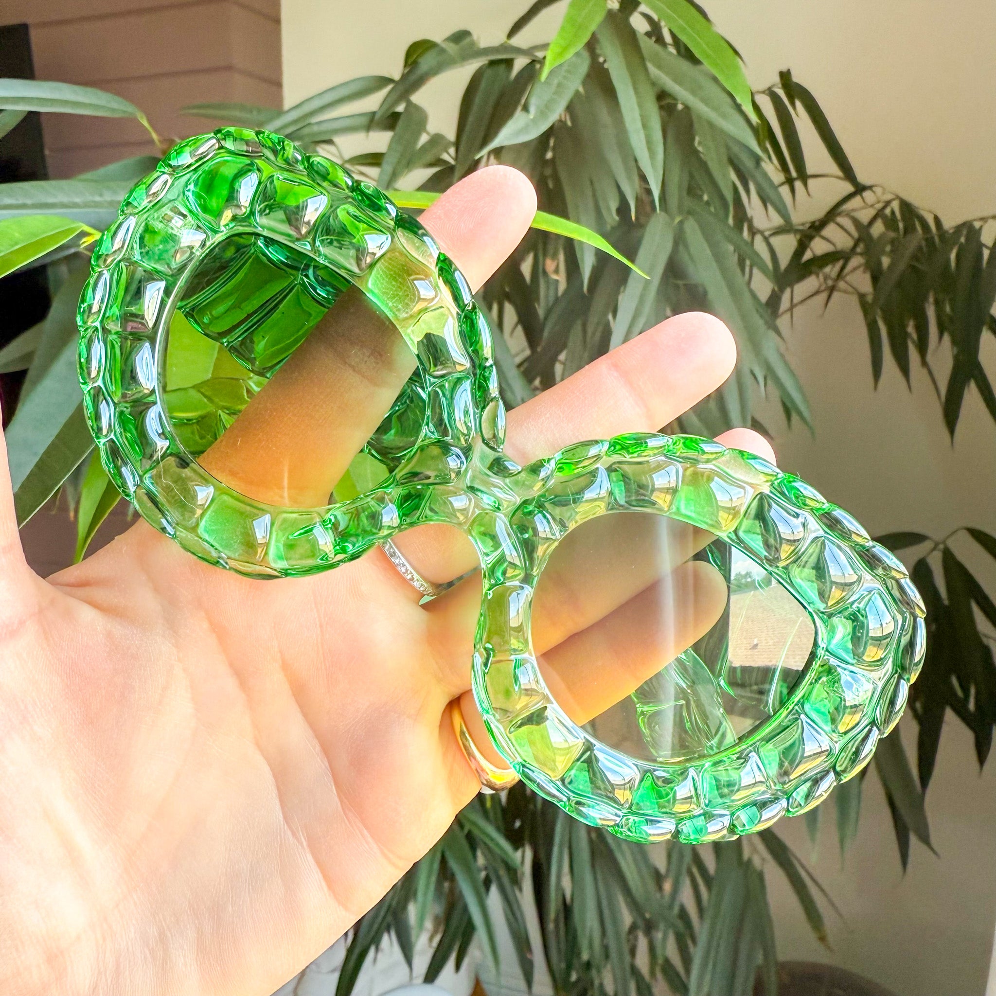 Alligator Skin Green Sunglasses