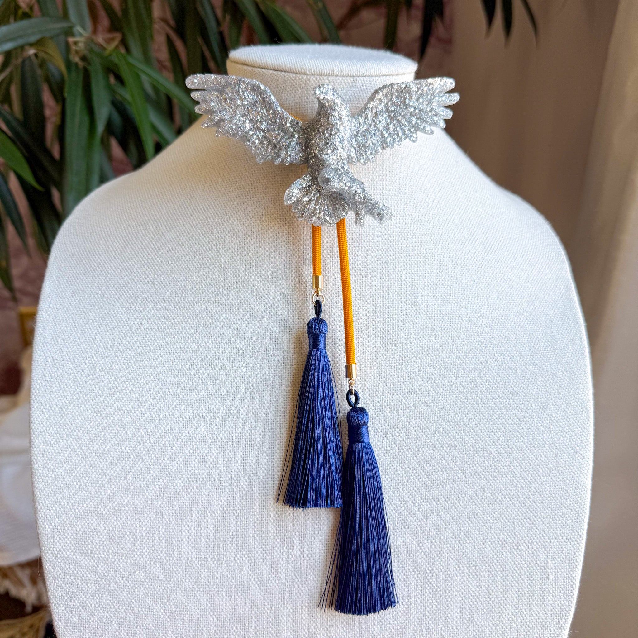 Eagle Bolo Silver with Golden Yellow & Navy