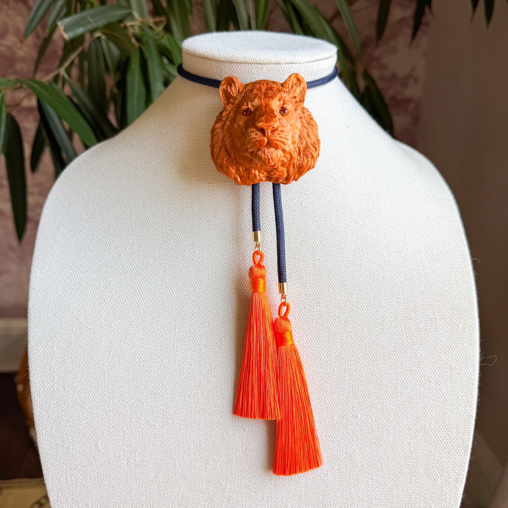 Tiger Bolo Copper with Navy & Orange