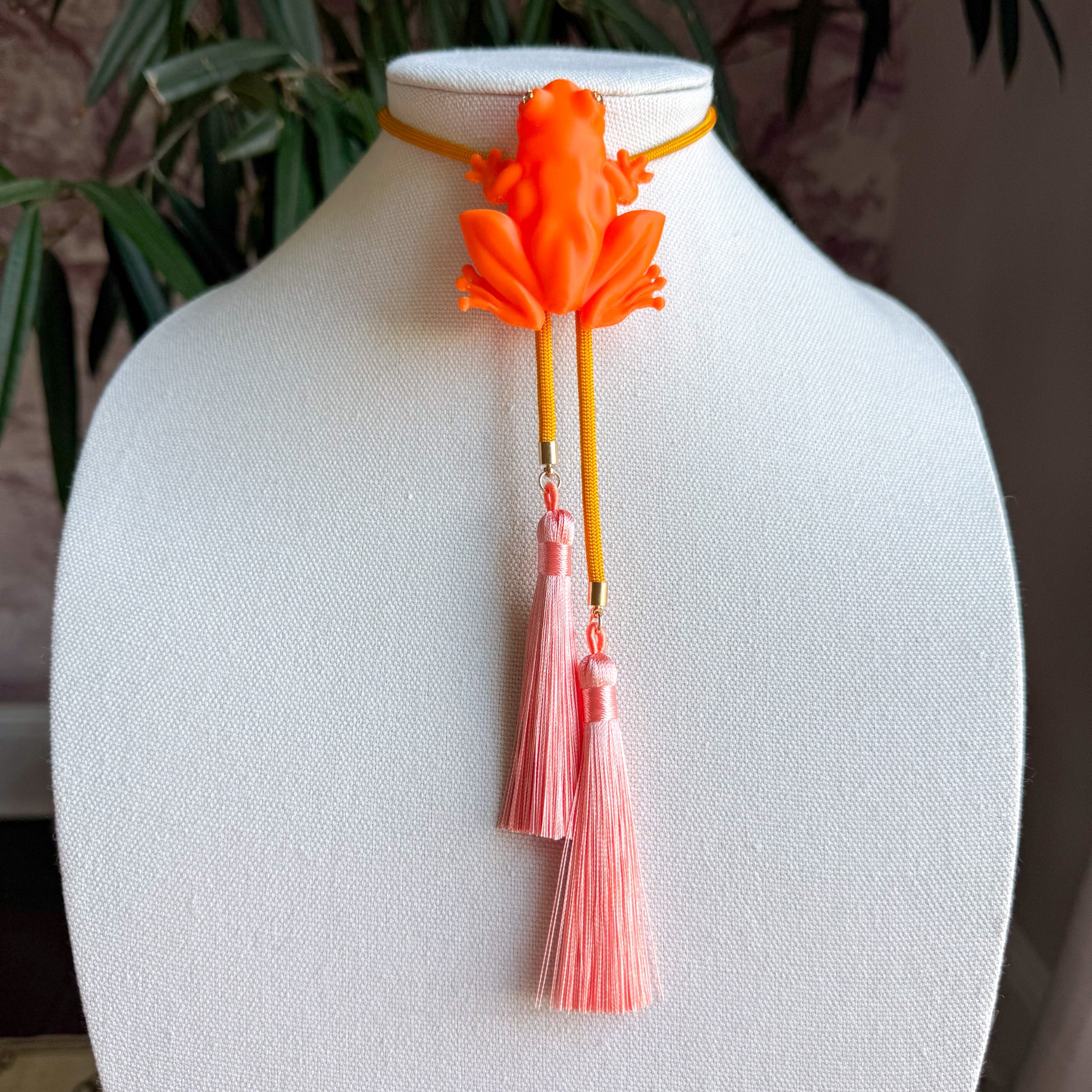 Tree Frog Bolo Orange Citrus with Golden Yellow & Peach