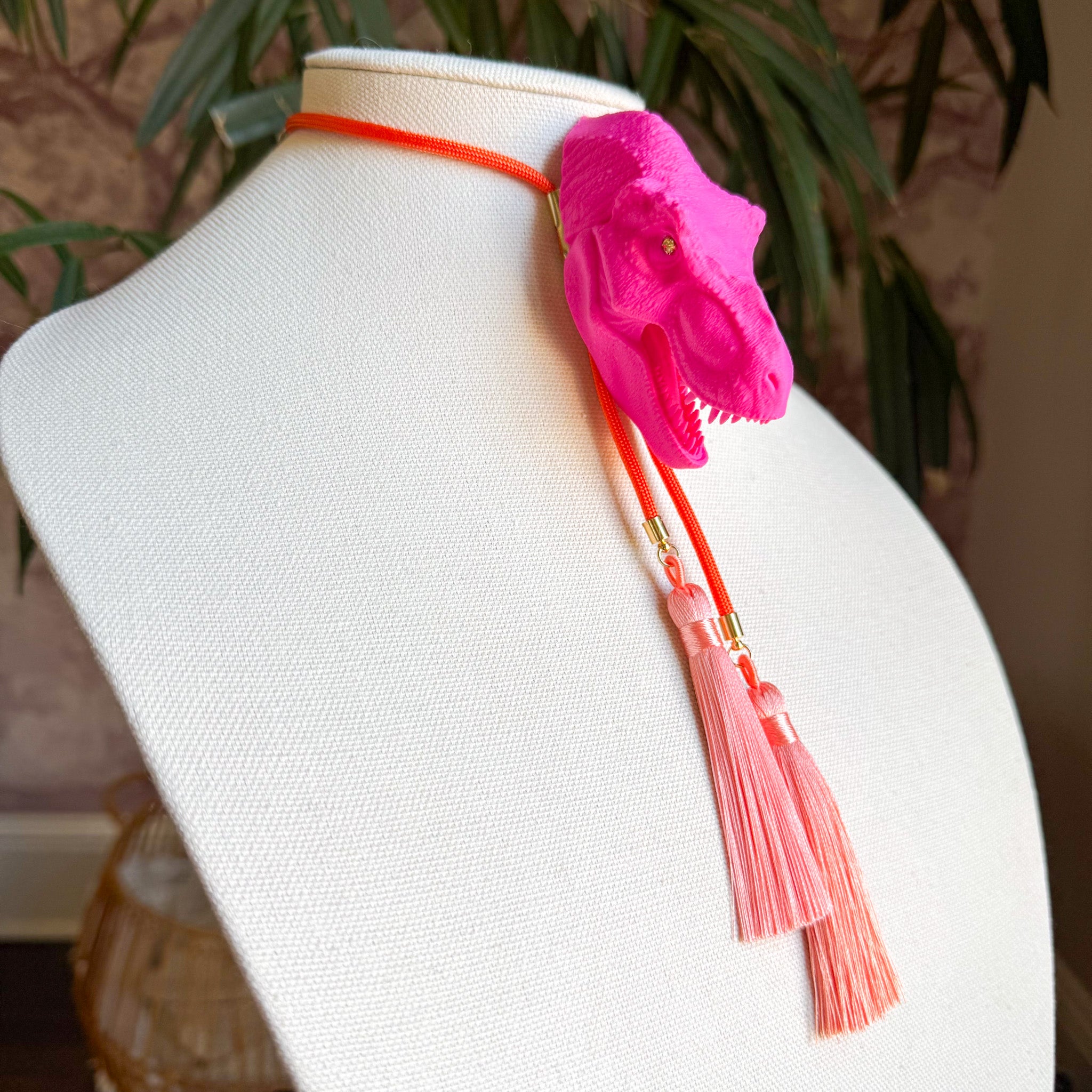 T Rex Bolo Flamingo Pink with Solar Orange & Peach