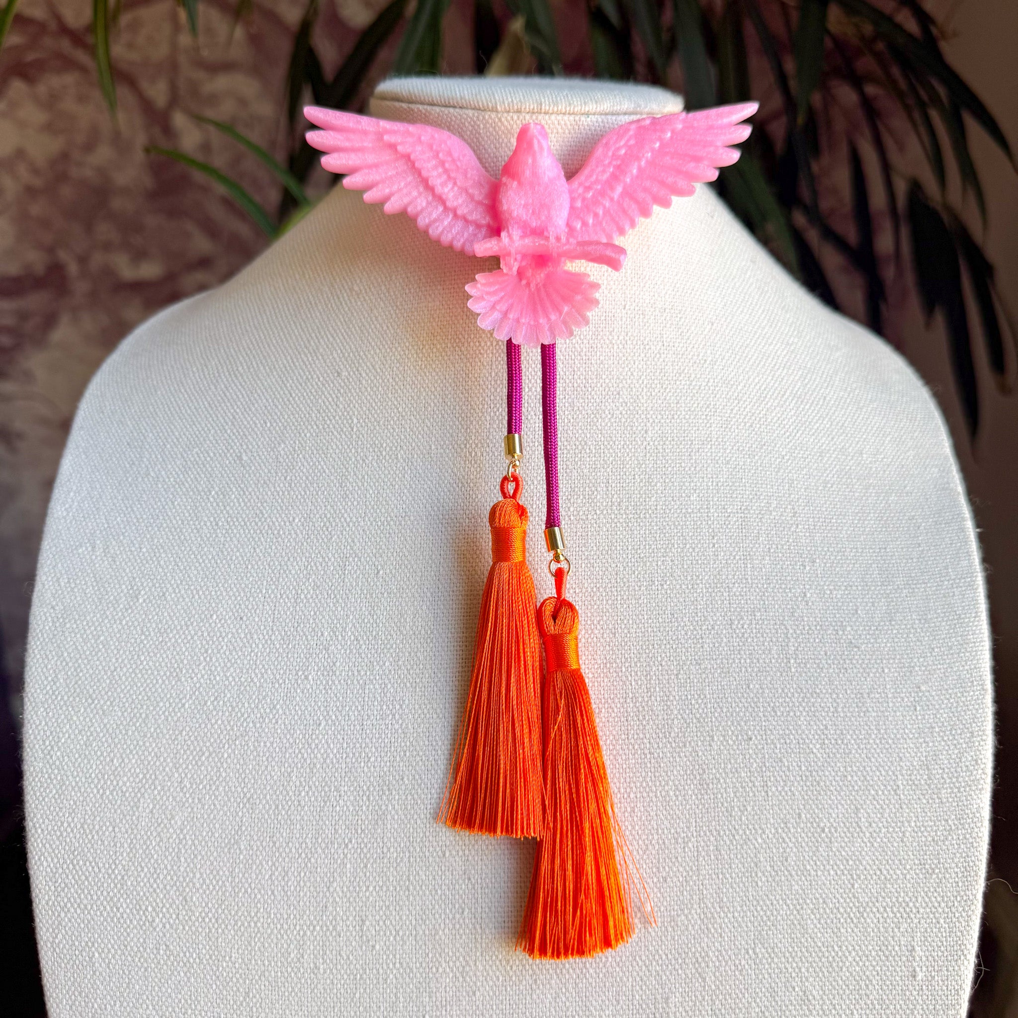 Eagle Bolo Stardust Pink with Fuchsia & Orange