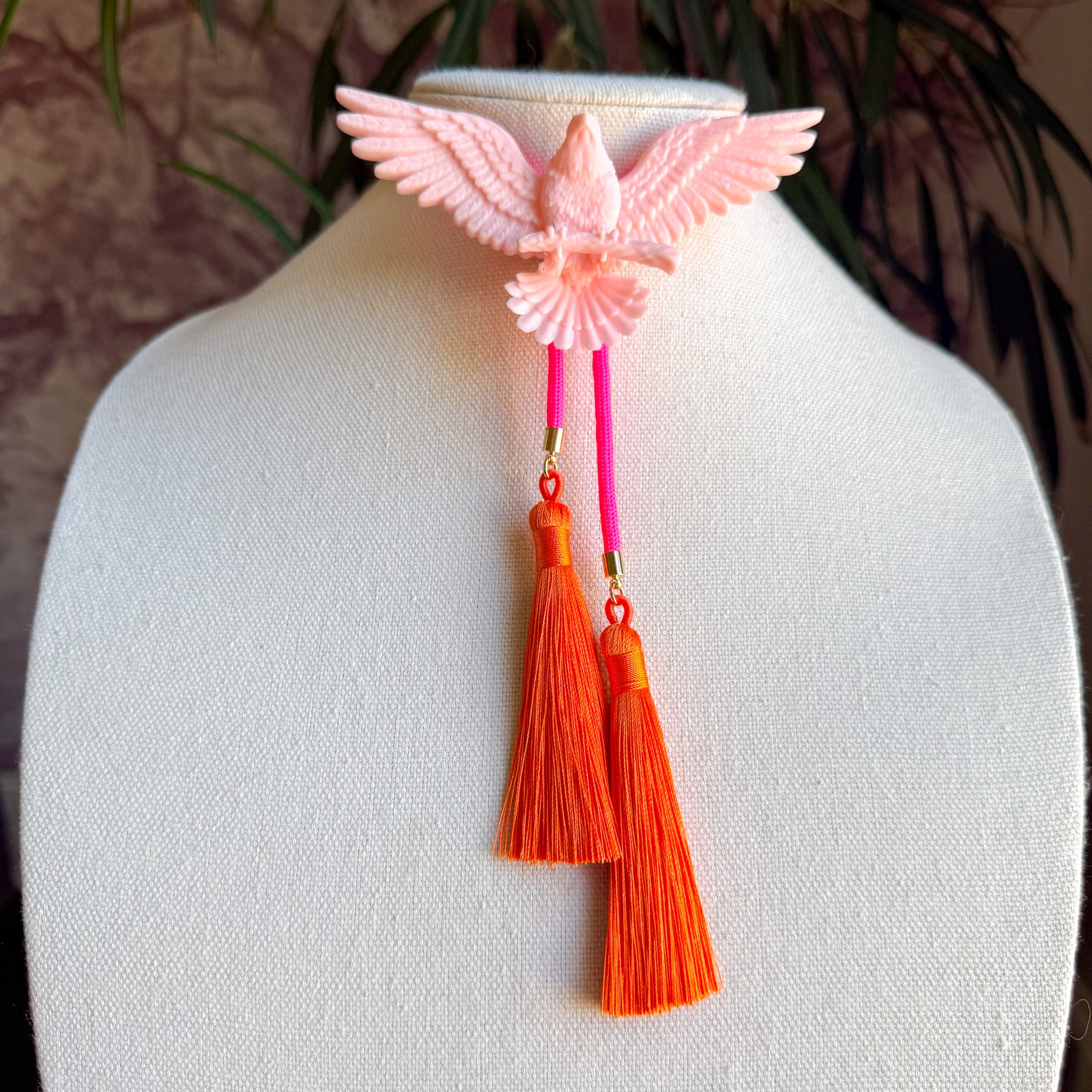 Eagle Bolo Blush Pink with Neon Pink & Orange