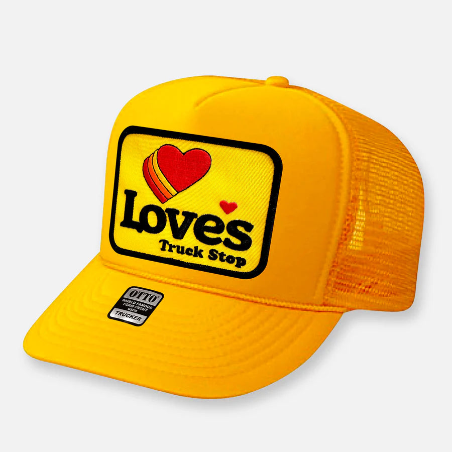 Love's Truck Stop Yellow Trucker Hat