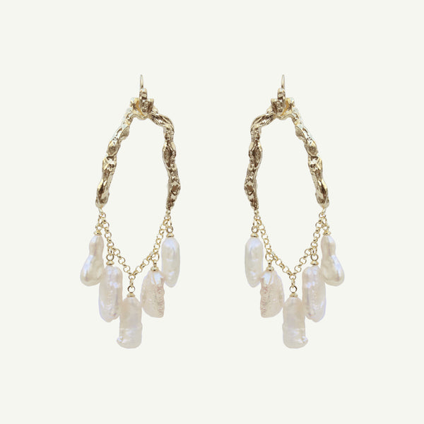 Selene Pearl Earrings Large