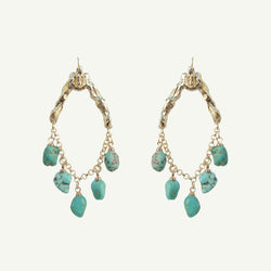 Selene Turquoise Earrings Small