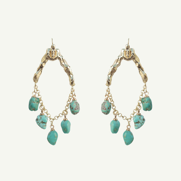 Selene Turquoise Earrings Small