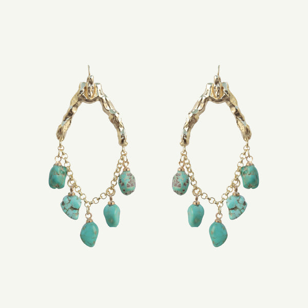 Selene Turquoise Earrings Small