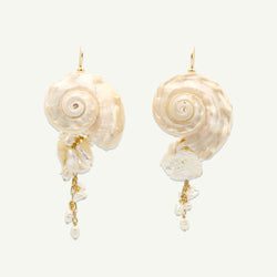 Sirena Statement Seashell Earrings