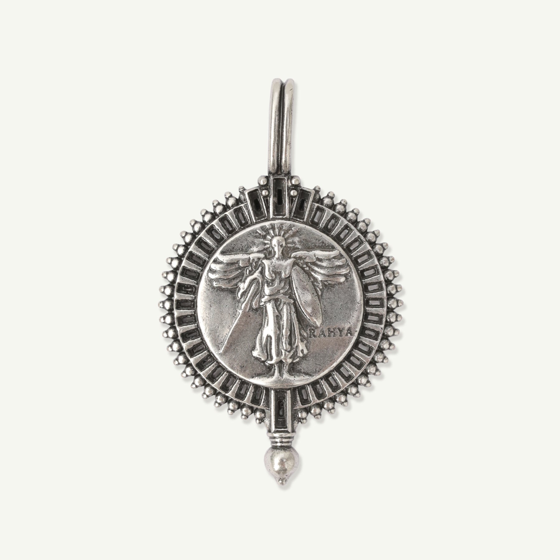 Victoria Coin Pendant Antique Silver