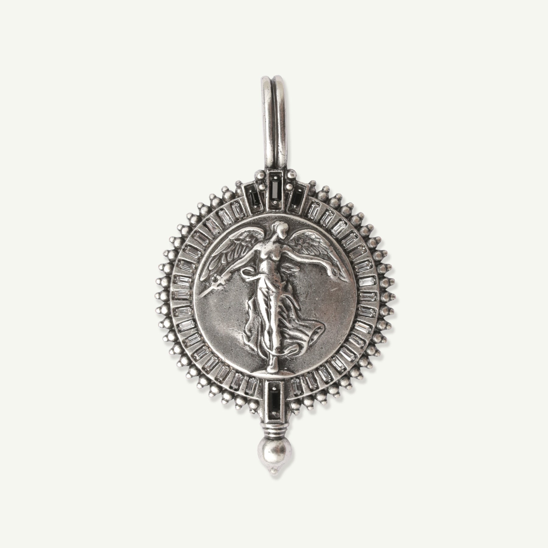 Victoria Coin Pendant Antique Silver