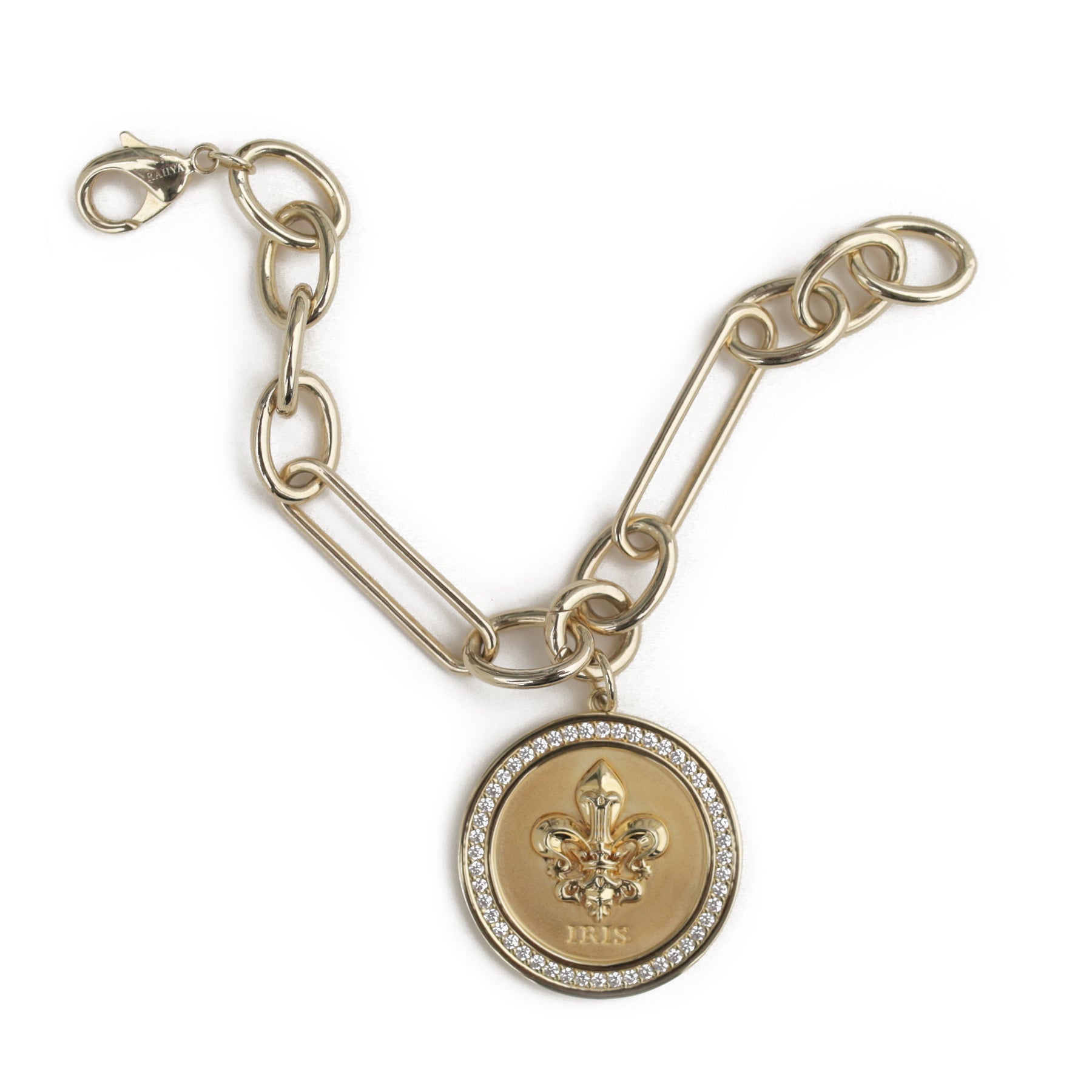 Iris St. Charles Bracelet with St. Charles Pendant