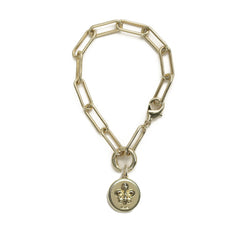 Iris Carondelet Bracelet with Mini St. Charles Pendant