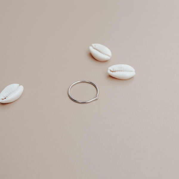 Ace Stacking Ring in Silver