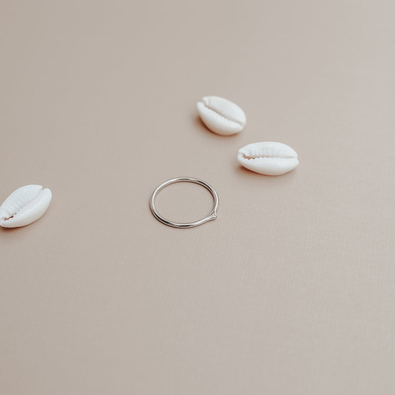 Ace Stacking Ring in Silver