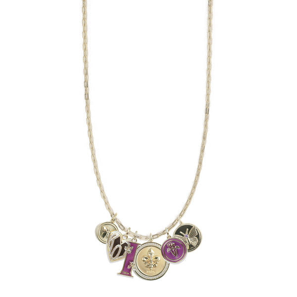 Custom Iris Long Claiborne Necklace