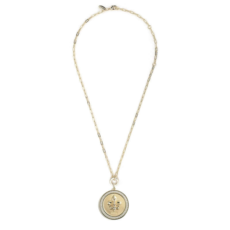 Iris Short Claiborne Necklace with St. Charles Pendant