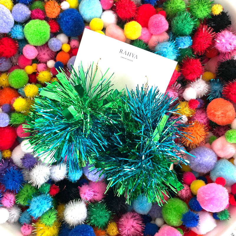 Pom pom outlet earrings wholesale