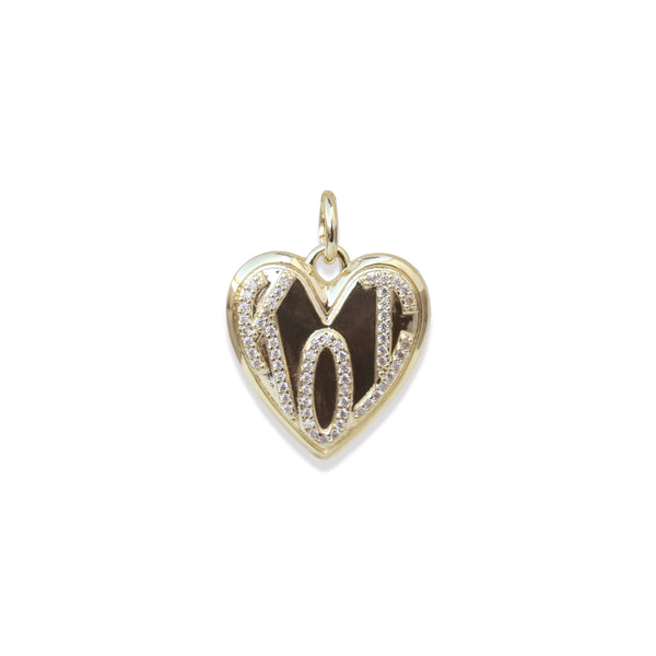 Iris KOI Heart Pendant