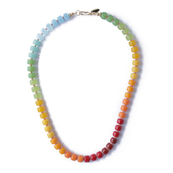 Glass Pride Necklace in Rainbow