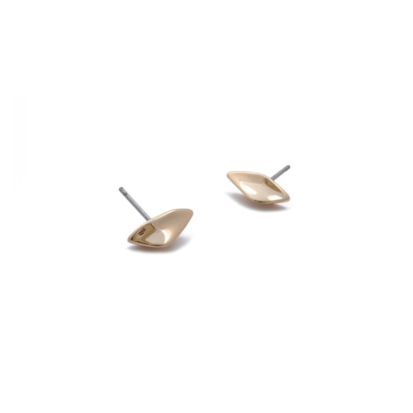 Tide Stud Earrings in Gold