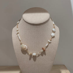 Pacific Pearl, Shell & Sea Glass Necklace